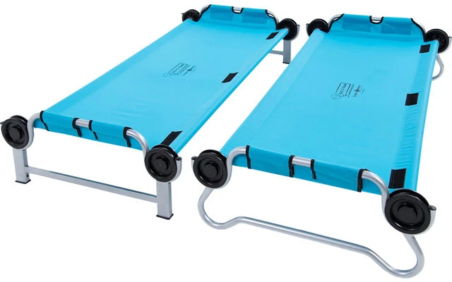 Disc-O-Bed Kid-O-Bunk Lit Superposé De Camping Pour Enfants Avec Poches Latérales Bleu / Argenté 4 Disc-O-Bed Kid-O-Bunk Lit Superposé De Camping Pour Enfants Avec Poches Latérales Bleu / Argenté – Image 2