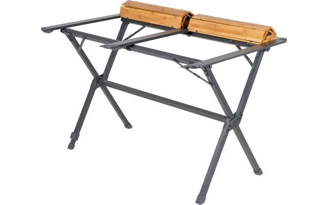 Bo-Camp Urban Outdoor Maryland Table Roulante En Bambou Et Aluminium 4 Bo-Camp Urban Outdoor Maryland Table Roulante En Bambou Et Aluminium – Image 2