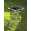 Brunner Hoggy Set Plateau De Table Et Tabouret Noir -Mobilier du camping Magasin 458298 3246266