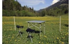 Basic Nature Travelchair Table à Roulettes Petite 70 X 70 Cm -Mobilier du camping Magasin 504137 3331743