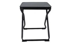 Bo-Camp Tabouret Pliable Avec Rehausse Noir