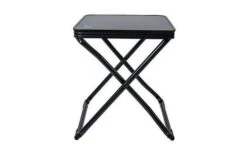 Bo-Camp Tabouret Pliable Avec Rehausse Noir -Mobilier du camping Magasin 542326 3536944