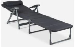 Crespo Lounger Air Deluxe Bain De Soleil Gris Foncé