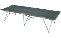 High Peak Oviedo Camping Lit Pliant 190 X 65 X 45 Cm Gris Foncé/bleu